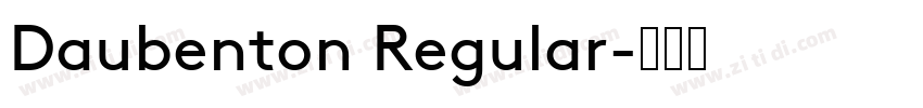Daubenton Regular字体转换